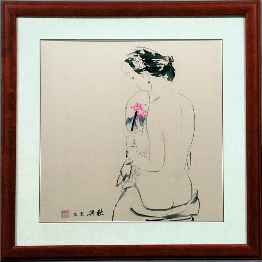 裸背仕女