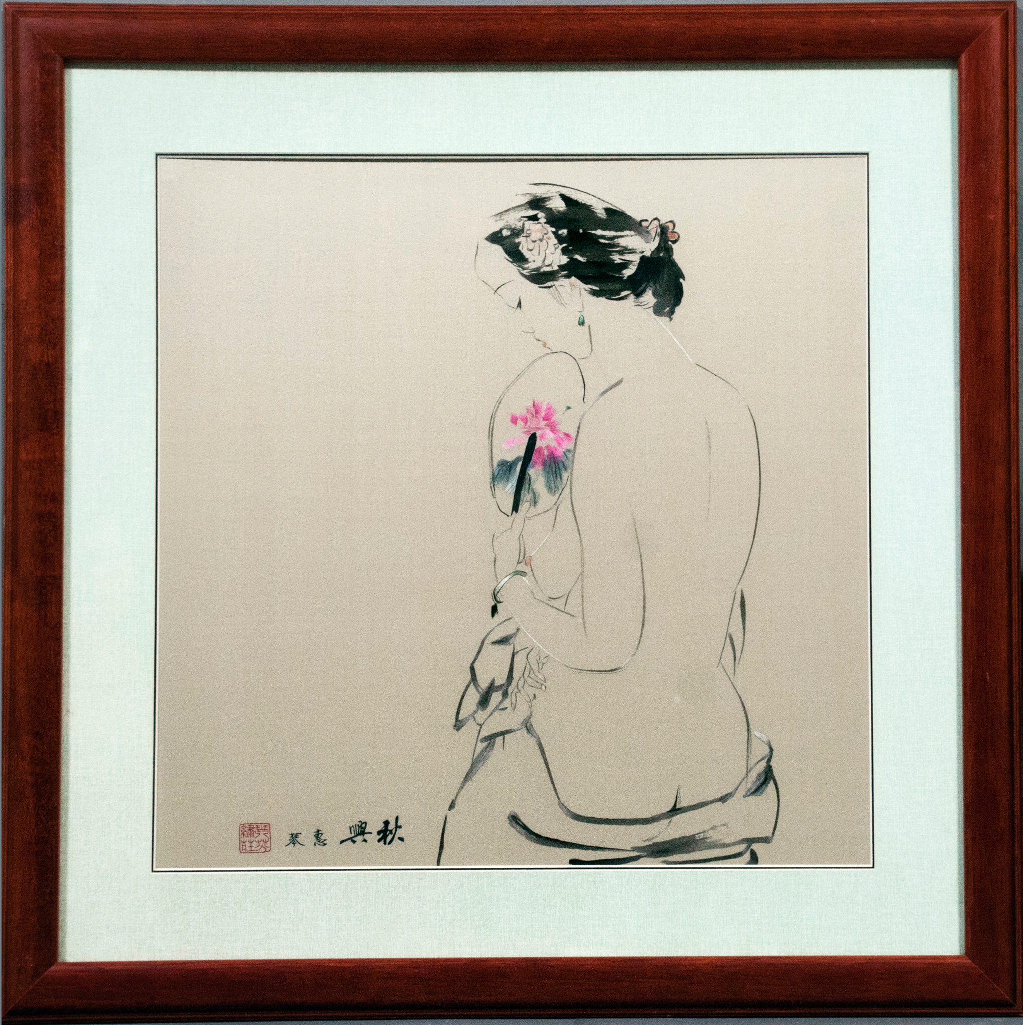 裸背仕女
