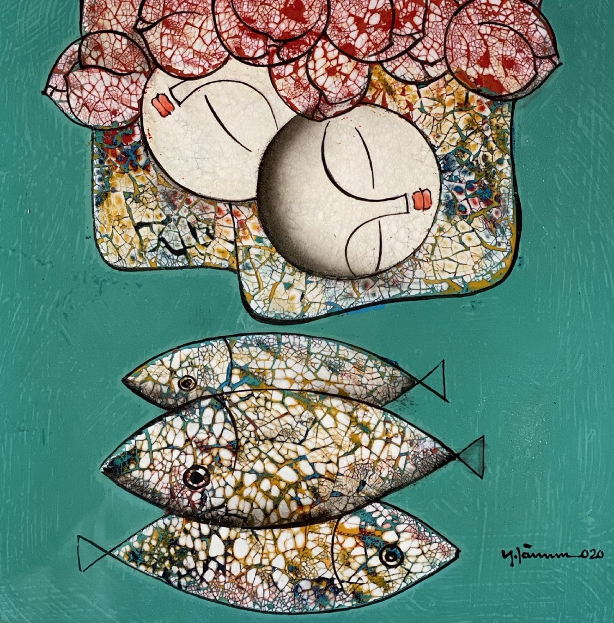 釣魚後